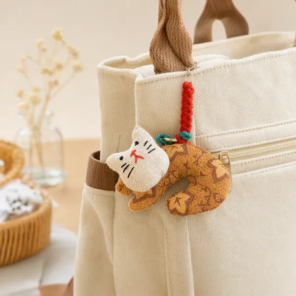 Fabric Kitten Hanging Ornament — image 3