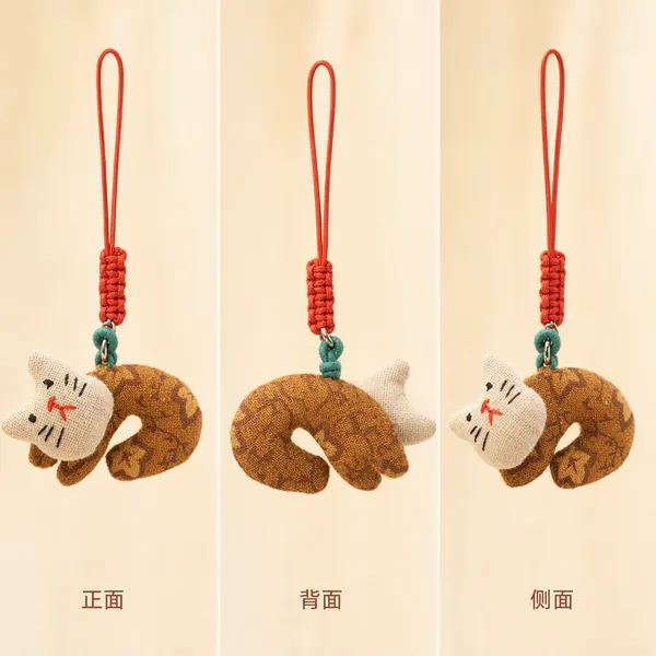 Fabric Kitten Hanging Ornament — image 4