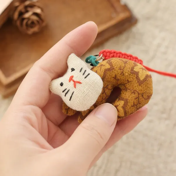 Fabric Kitten Hanging Ornament — image 5