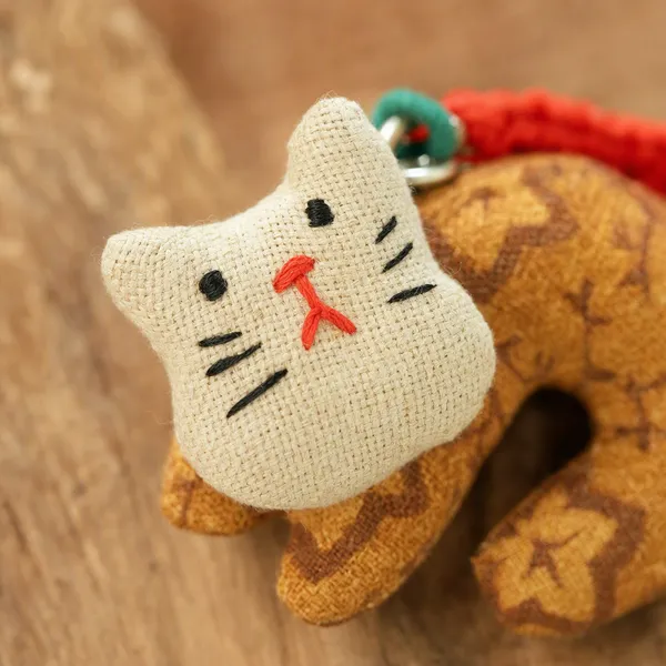 Fabric Kitten Hanging Ornament — image 6
