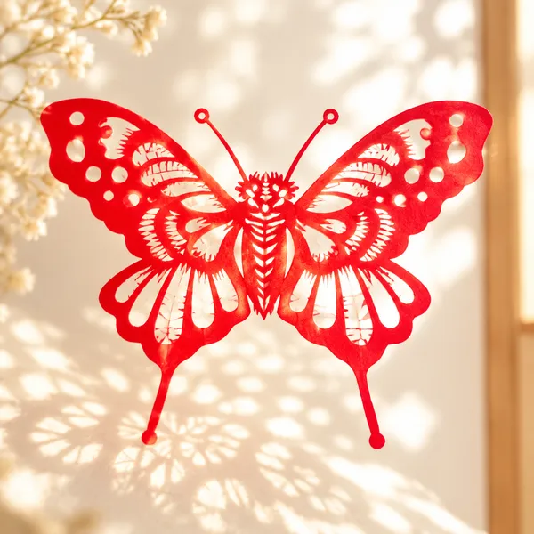 Paper-Cut Butterfly Window Flower — image 4