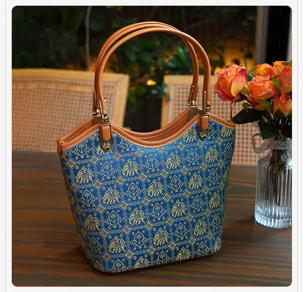 Zhuang Brocade Crossbody Bag — Small — image 2