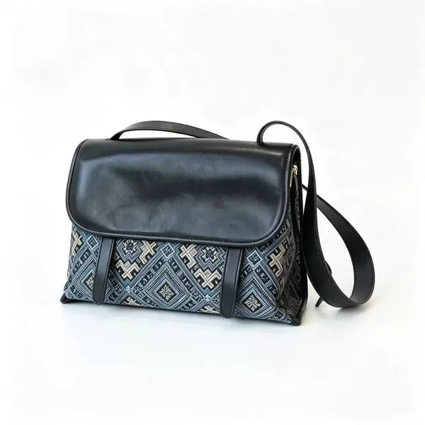 Zhuang Brocade Handbag — Medium — image 1